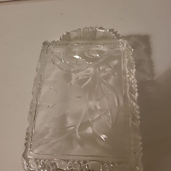 Vintage Cyrstal Relish Tray and Server - Picture 4 of 8